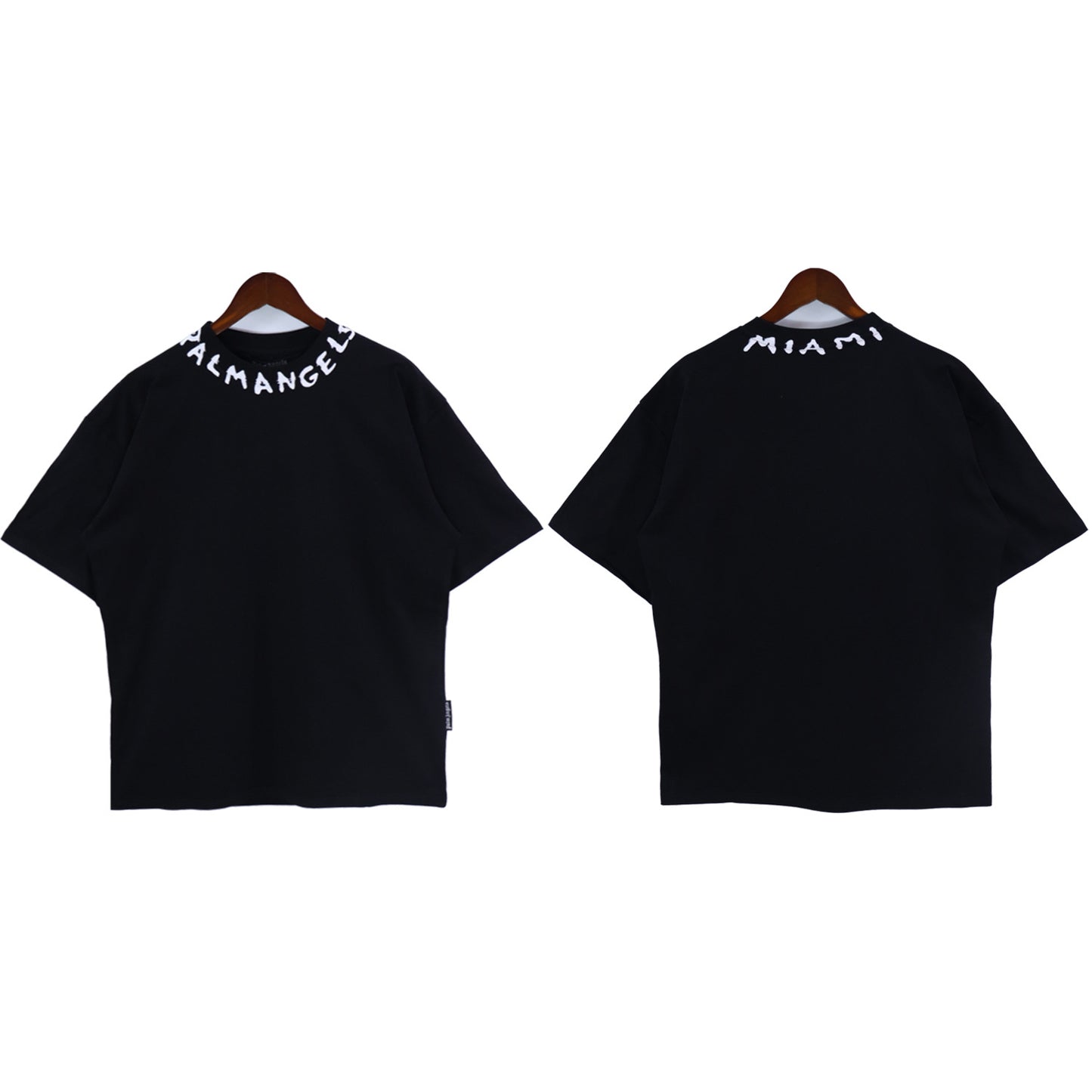 Palm Angels 'Miami' Neck Logo T-Shirt