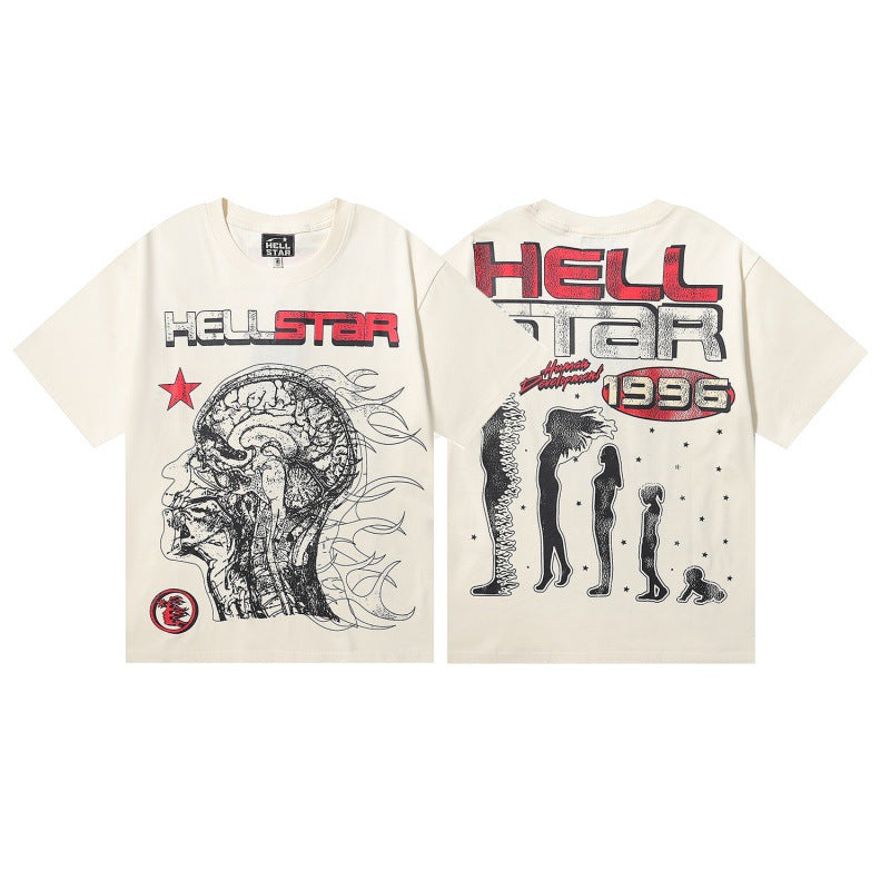 Hell Star Cranium T-Shirt 'White'
