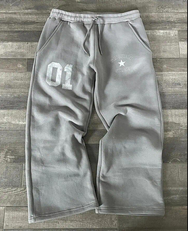 Baggy Washed Number Sweats