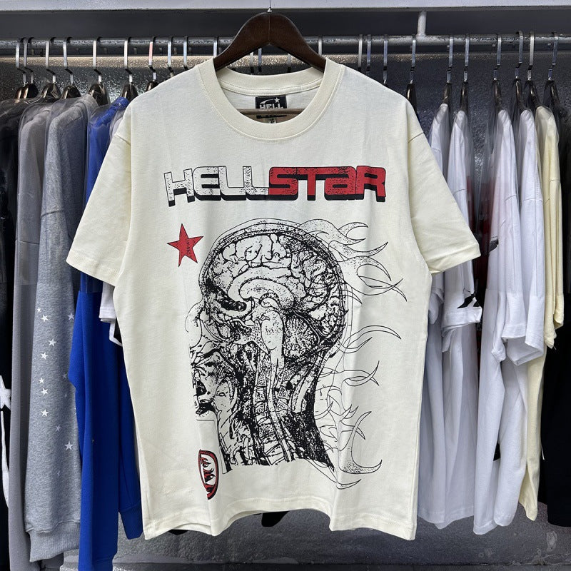 Hell Star Cranium T-Shirt 'White'