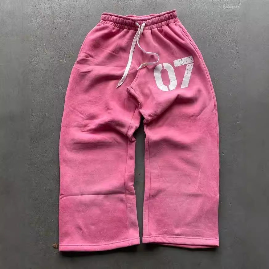 Baggy Washed Number Sweats