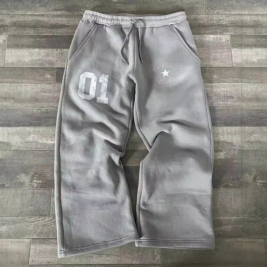 Baggy Washed Number Sweats