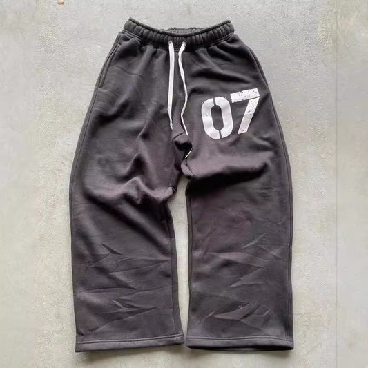 Baggy Washed Number Sweats