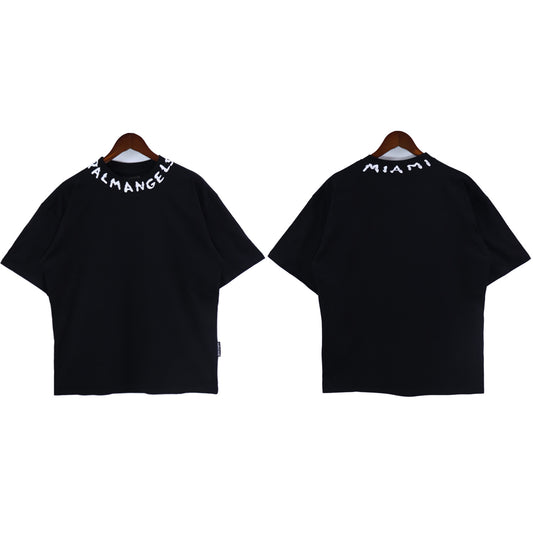 Palm Angels 'Miami' Neck Logo T-Shirt